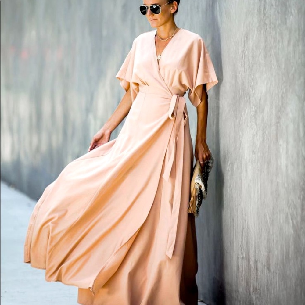 Vici maxi wrap dress